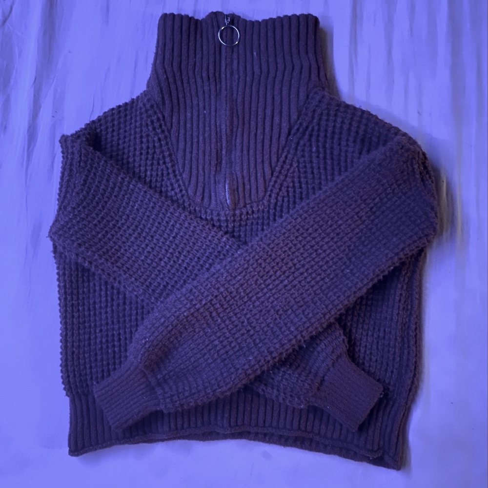 Sweaters Sweaters For Women Kint Long Sleeve 1/4 Zip Pullover